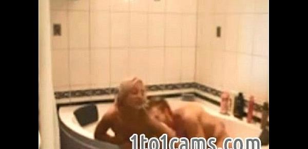  Hot blonde fucked in bath tub - 1to1cams.com